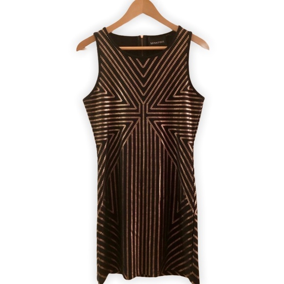 🎉HP🎉 [Mink Pink] Black & Rose Gold Dress - Picture 5 of 8